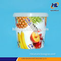 Plastic round food bucket